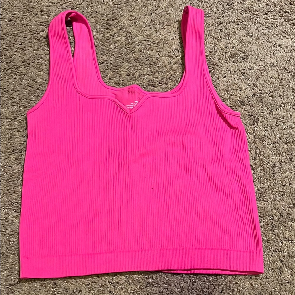 Neon Pink Tank Top Size M/L